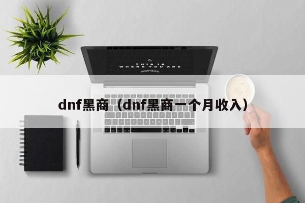 dnf黑商（dnf黑商一个月收入）